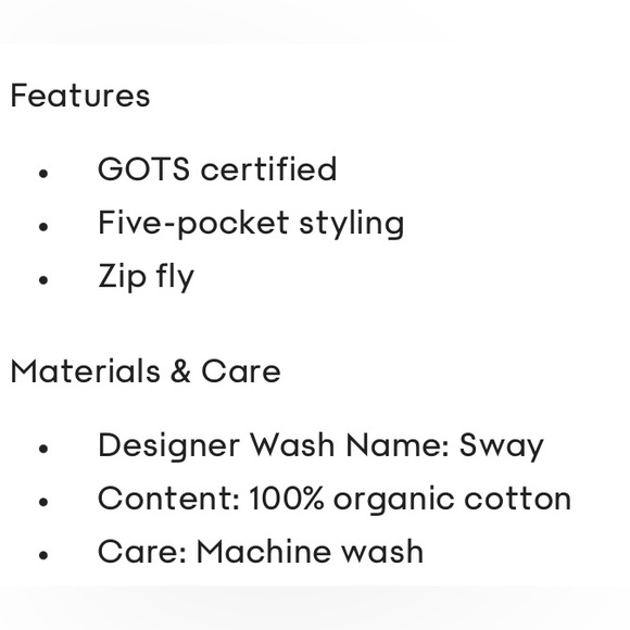 NWT Agolde Vintage High Rise Boot Swat Wash Organic Cotton Aritzia - Picture 10 of 10